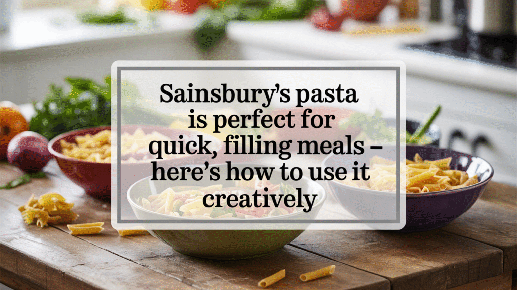 Sainsbury’s Pasta is Perfect for Quick, Filling Meals - Here’s How to Use It Creatively