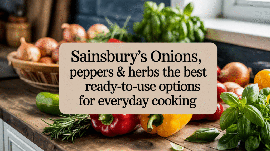 Sainsbury’s Onions, Peppers & Herbs - The Best Ready-to-Use Options for Everyday Cooking