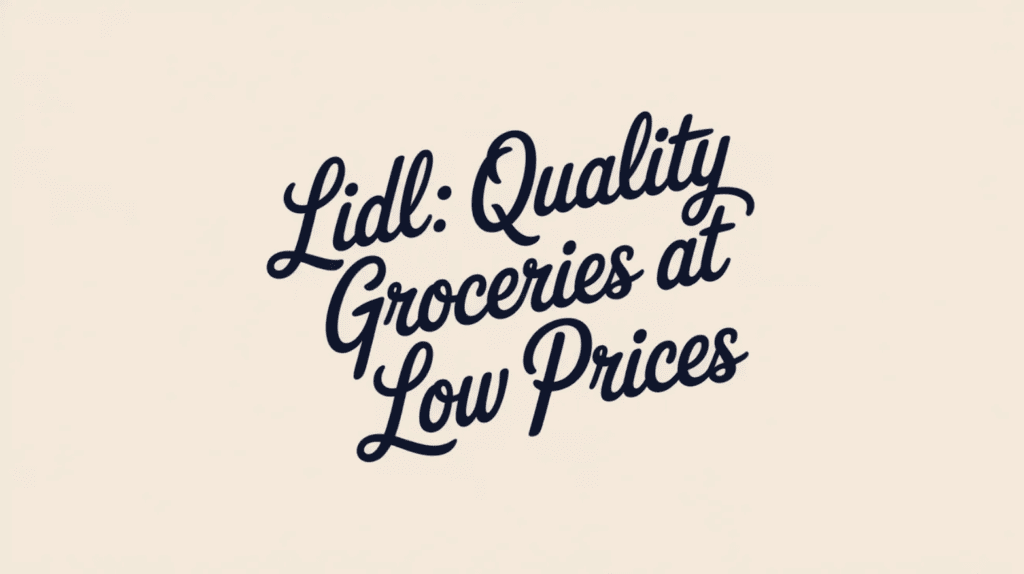 Lidl: Quality Groceries at Low Prices