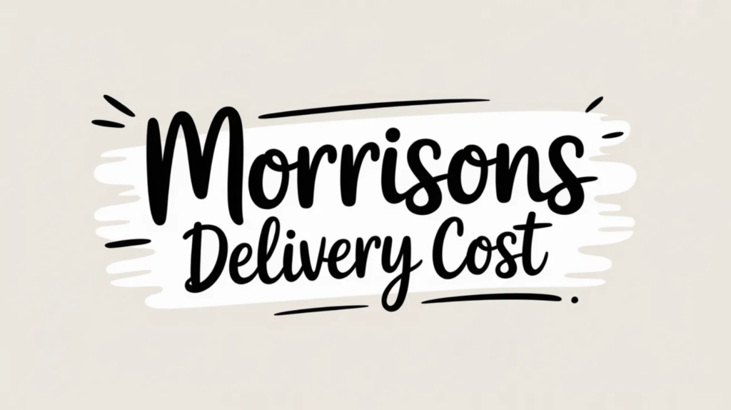 Morrisons Delivery Cost